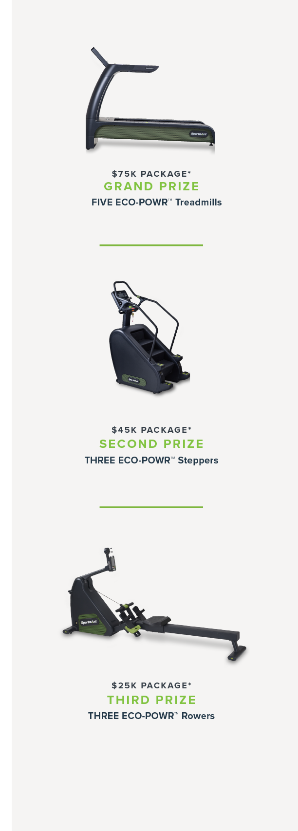 sweepstakes prize packages