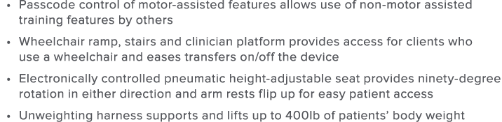   Passcode control of motor-assisted features allows use of non-motor assisted training features by others   Wheelcha   
