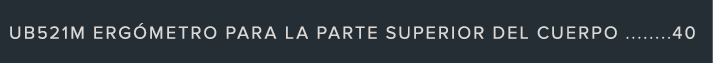 UB521M ERG METRO PARA LA PARTE SUPERIOR DEL CUERPO 40