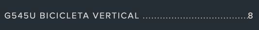 G545U Bicicleta vertical 8