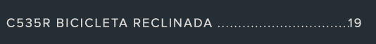 C535R Bicicleta reclinada 19