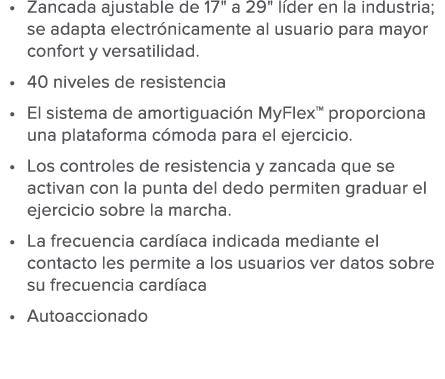 Zancada ajustable de 17   a 29   l der en la industria  se adapta electr nicamente al usuario para mayor confort y ve   