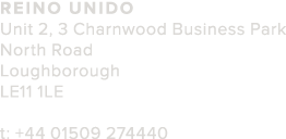 Reino Unido Unit 2  3 Charnwood Business Park North Road Loughborough LE11 1LE t   44 01509 274440